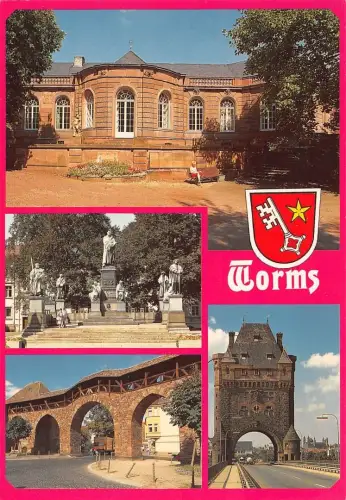 Worms a.Rh. Mehrbildkarte ngl 195.310