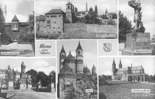 Worms a.Rh. Mehrbildkarte gl1959 195.318