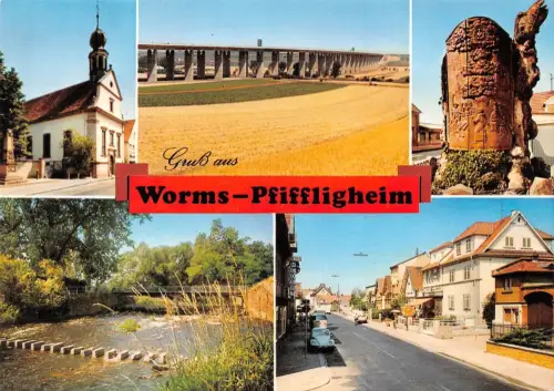 Worms a.Rh.-Pfiffligheim Mehrbildkarte ngl 195.322