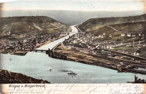 Bingen und Bingerbrück Panorama gl1905 195.336