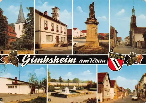 Gimbsheim Mehrbildkarte ngl 195.329