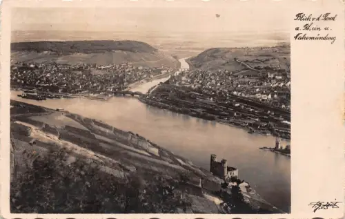 Bingen Blick von der Rossel gl1937 195.334