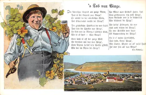 Bingen am Rhein Panorama, s´Lob vun Binge ngl 195.349
