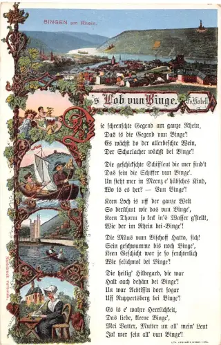 Bingen am Rhein Panorama, s´Lob vun Binge gl1929 195.355