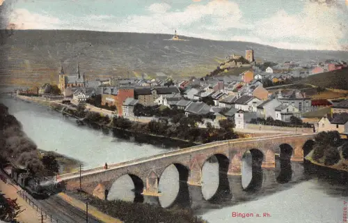 Bingen am Rhein Drususbrücke feldpgl1918 195.381
