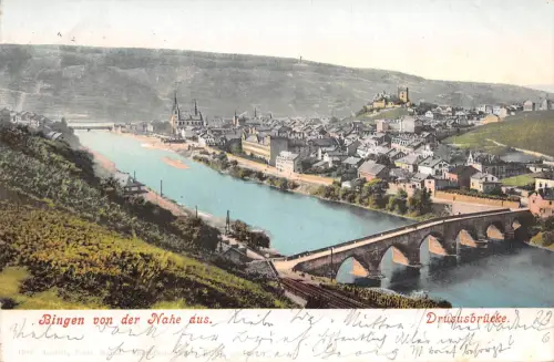 Bingen am Rhein Drususbrücke feldpgl1904 195.382