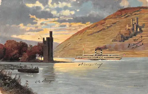 Bingen am Rhein Mäuseturm Ruine Ehrenfels gl1907 195.395