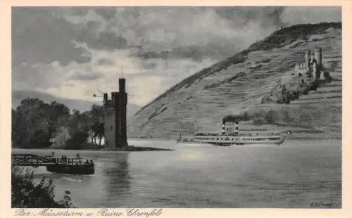 Bingen am Rhein Mäuseturm Ruine Ehrenfels ngl 195.399