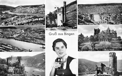 Bingen am Rhein Mehrbildkarte ngl 195.408