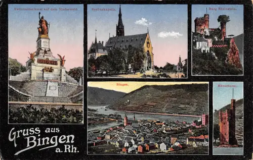 Bingen am Rhein Mehrbildkarte ngl 195.415