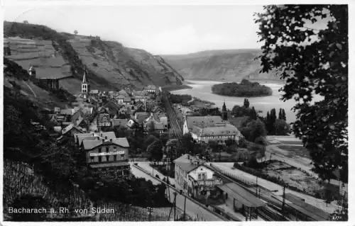 Bacharach am Rhein von Süden gl1938 195.434