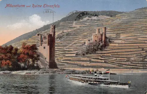 Bingen a. Rhein Mäuseturm und Ruine Ehrenfels gl1928 195.448