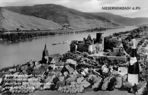 Niederheimbach a.Rh. Panorama gl1958 195.458