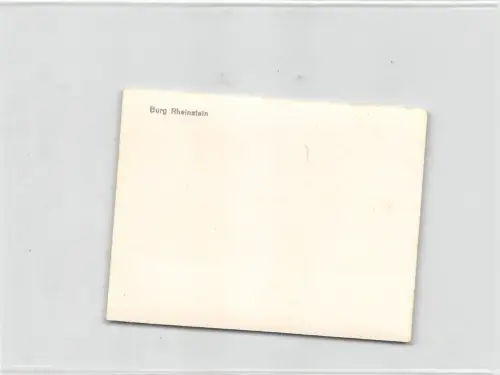 Burg Rheinstein Sammelbild ngl 195.485