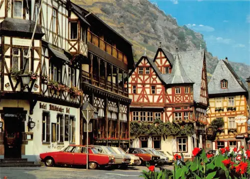 Bacharach am Rhein Alte Fachwerhäuser am Marktplatz ngl 195.515