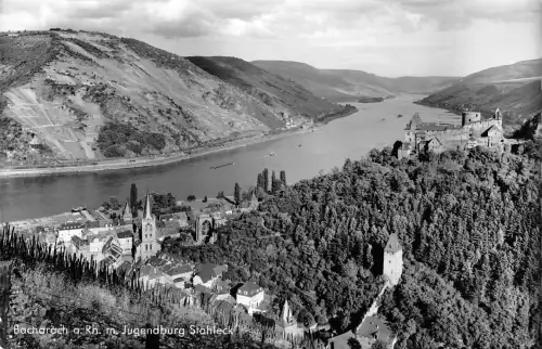 Bacharach am Rhein Panorama gl1957 195.541