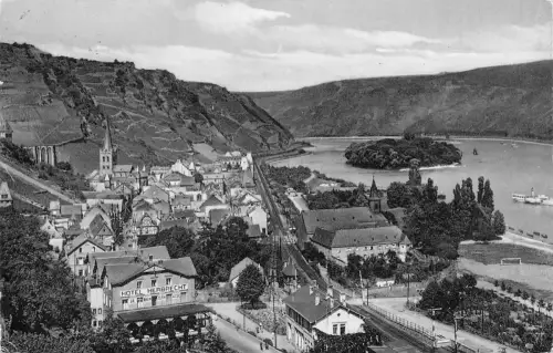 Bacharach am Rhein Panorama gl1969 195.539