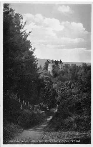 Gemünden/Hunsrück Blick auf das Schloss ngl 195.577