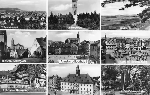 Annaberg-Buchholz Mehrbildkarte gl1981 195.605