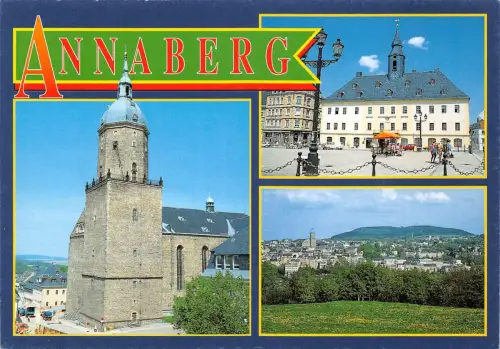 Annaberg Mehrbildkarte Druckmuster ngl 195.619