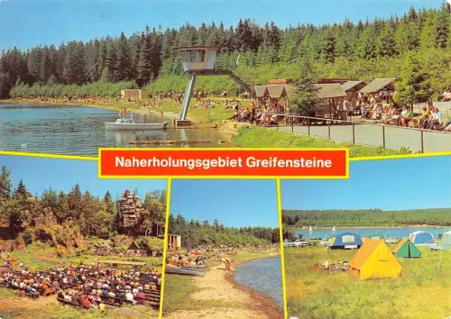 Greifensteine Naherholungsgebiet Mehrbildkarte gl1984 195.621