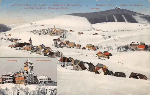 Oberwiesenthal mit Unter- u. Böhm.-Wiesenthal bahnpgl1918 195.700