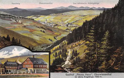 Oberwiesenthal Panorama Gasthaus "Neues Haus" ngl 195.702