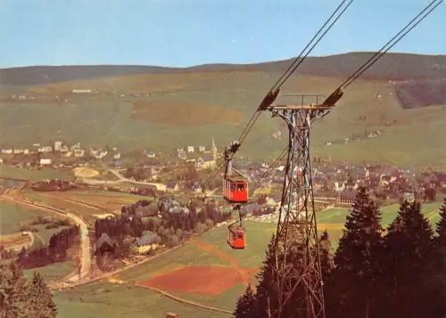 Oberwiesenthal Panorama mit Schwebebahn ngl 195.718