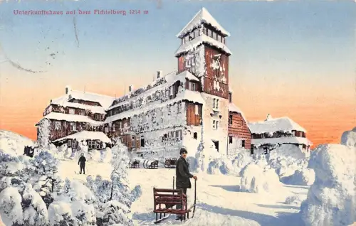 Oberwiesenthal Fichtelberg Unterkunftshaus gl1915 195.777