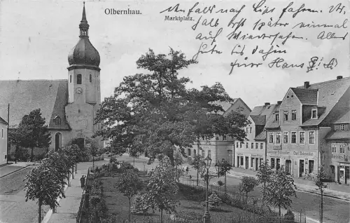 Olbernhau (Erzgebirge) Marktplatz gl1924 195.826
