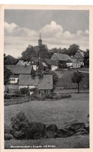 Deutschneudorf (Erzgeb.) mit Kirche gl1962 195.851