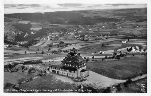 Neuhausen im Erzgebirge Blick über Berghaus Schwartenberg ngl 195.900