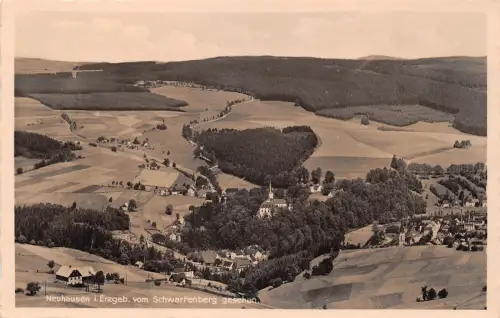 Neuhausen im Erzgebirge vom Schwartenberg gesehen ngl 195.914