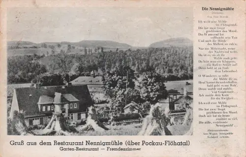 Pockau-Flöhatal i. Erzgeb. Restaurant Nennigmühle gl 195.932