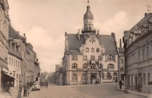 Geringswalde Markt und Rathaus gl1960 195.974