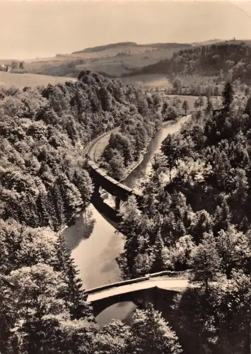 Wolkenstein i.Erzgeb. Blick von der Brückenklippe gl1964 195.992