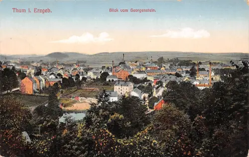 Thum Erzgeb. Blick vom Georgenstein feldpgl1917 196.023