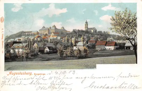 Augustusburg Erzgebirge Panorama gl1903 196.045