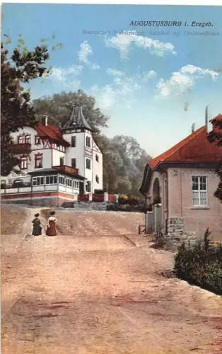 Augustusburg Erzgebirge Restaurant Waldfrieden bahnpgl1913 196.041