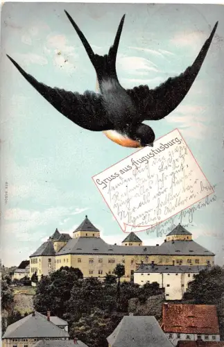 Augustusburg Erzgebirge Teilansicht gl1905 196.042