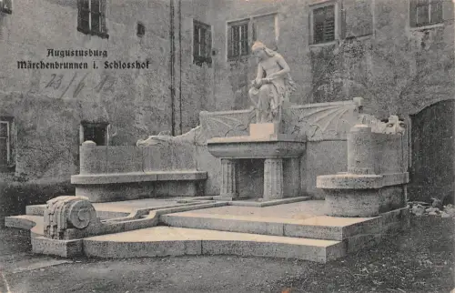 Augustusburg Märchenbrunnen im Schloßhof gl 196.062