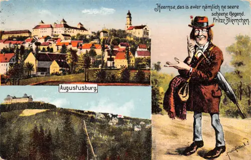 Augustusburg Mehrbildkarte gl 196.074