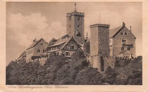 Eisenach Die Wartburg von Südwest gl1921 196.131