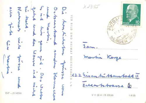 Insel Rügen Mehrbildkarte gl1965 196.122