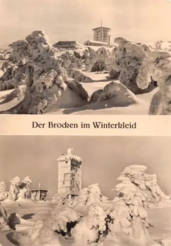 Brocken (Harz) Mehrbildkarte im Winterkleid ngl 196.129