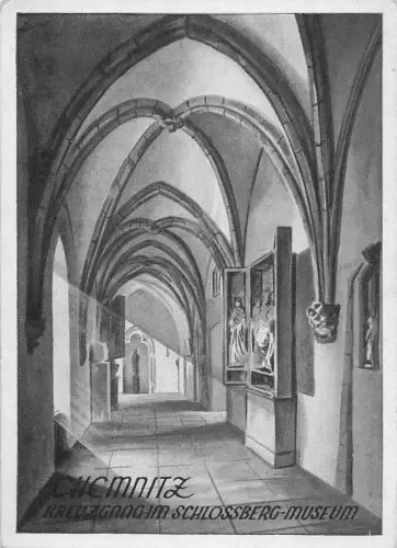 Chemnitz Kreuzgang im Schloßberg-Museum ngl 196.139