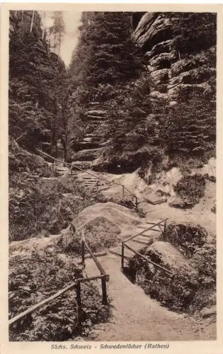 Rathen (Sächsische Schweiz) Schwedenlöcher ngl 196.137