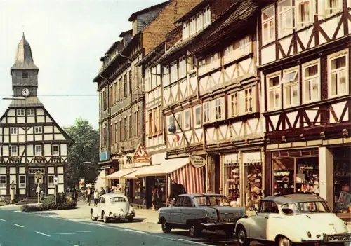 Uslar Lange Straße und Rathaus ngl 196.178