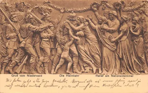 Niederwald National-Denkmal Die Heimkehr gl1917 196.305