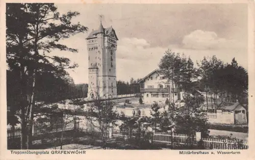 Grafenwöhr Militärforsthaus Wasserturm ngl 196.359
